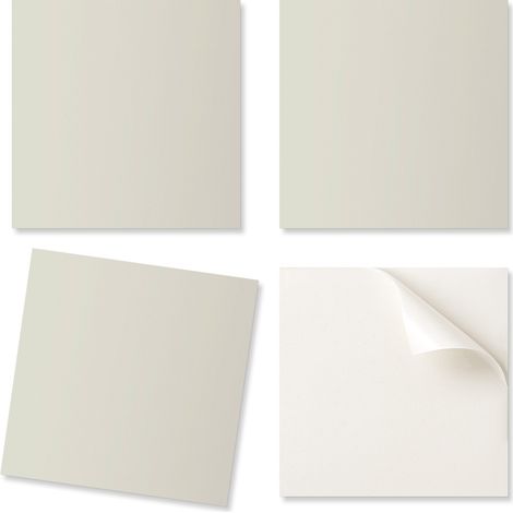 Baldosas de vinilo autoadhesivas con estampado, color beige claro, 20x20x20 cm