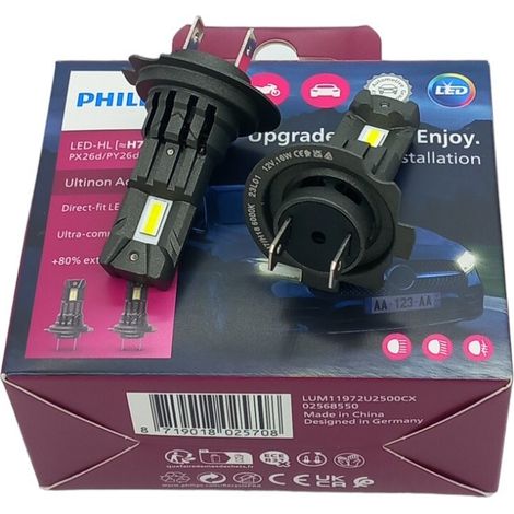 Philips lampadine h7 led compatibile per alfa romeo giulia (952) dal 2015- (1/4)