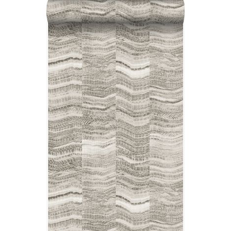 papier peint rayures en morceaux de marbre stratifié gris clair - Origin Wallcoverings (1/5)