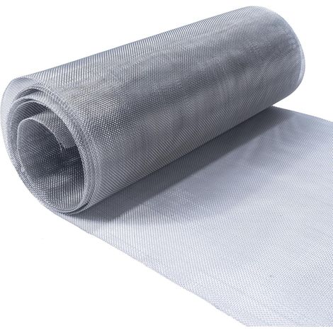 Rouleau de treillis métallique 30 cm x 3 m, maille 20, en acier inoxydable 304, tissé, treillis anti-rongeurs pour empêcher l’accès des rats, des écureuils et des souris (1/5)