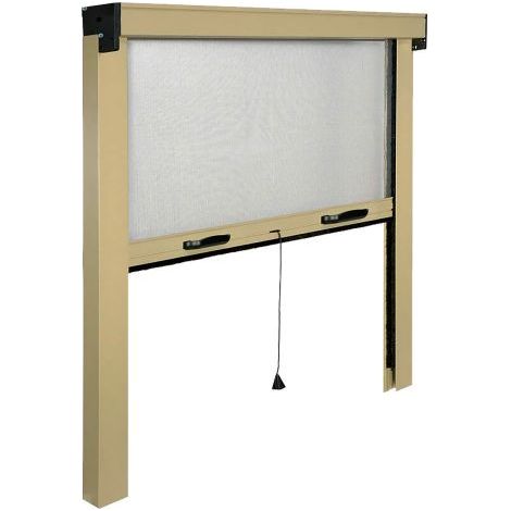 ZANZARIERA A RULLO VERTICALE PER FINESTRA cm 140 x 170 - avorio ral 1013