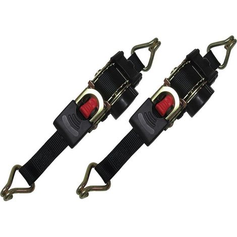 Retractable Ratchet Tie Down Strap with Claw Hook x2 (3M Auto Lashing 0.75T 50MM)