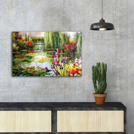 Cuadro Nemofa, estructura de tela, madera noble, estructura de madera noble, 45x70h cm multicolor (1/5)