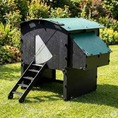 Poulailler surélevé en plastique recyclé 8 à 15 poules (1/5)