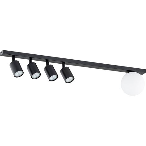 Lampe plafond Emibig BASTER noir/blc 90cm 4xGU10+E14 (1/5)