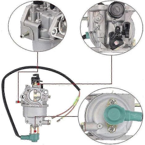 Carburador Panari para generador Honda EB5000X EB6500X EB6500SX EM5000SX EW171 EB3500. Reemplaza las piezas 16100-ZE3-704 y 16100-ZE3-F12 para Honda SZRH AS.