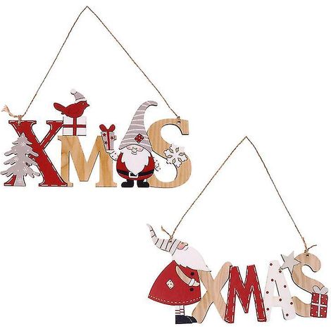 2 panneaux décoratifs de porte de Noël (1/3)