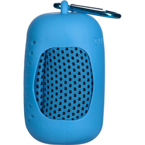 Serviette portable mini en silicone bleu clair, serviette rafraîchissante, serviette rafraîchissante d'extérieur, servie (1/5)