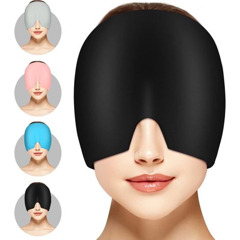 Chapeau Migraine, 180° Bonnet Migraine Relief Cap En Gel, Réutilisable Masque Migraine Et Céphalées, Chapeau De Soulagement Des Maux De Tête Pour Les Migraines Et Soulagement Des Tensions (1/5)