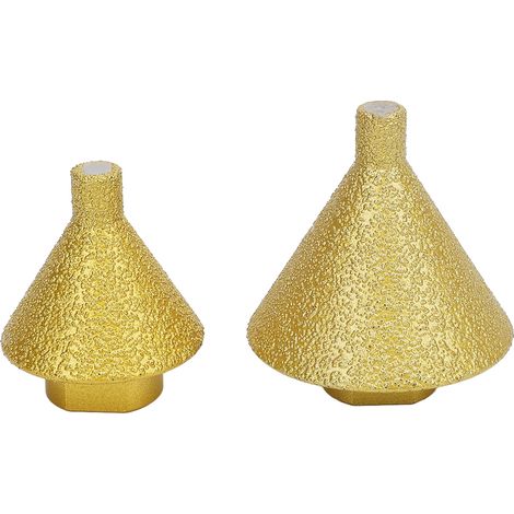 Mèche à Chanfrein biseauté en Diamant 38mm 50mm, Meuleuse D'angle en Acier allié, Foret pour Marbre, Quartz, Carrelage en Pierre avec Boîte de Rangement
