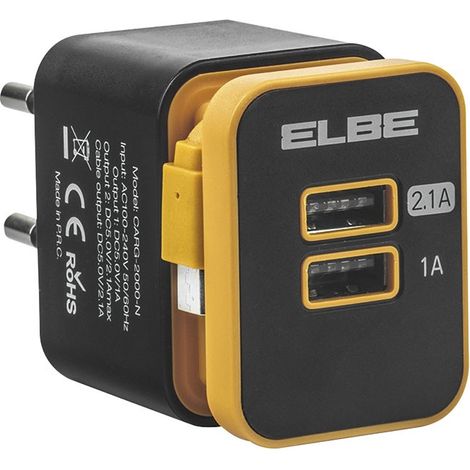 CARGADOR RED 2PUERTOS USB 2,1A + 1A