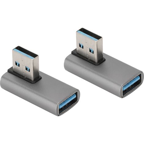 2Pcs Adaptateur USB 3.0 Mâle-Femelle 10Gbps, Mini Design, Transfert Rapide, pour Ordinateur Portable et Bureau (1/5)
