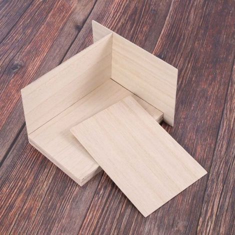 Plaque Bois Balsa - 150 x 100 x 2 mm - Pour Modèles Avion Bateau Maison - 40 Pièces (1/5)