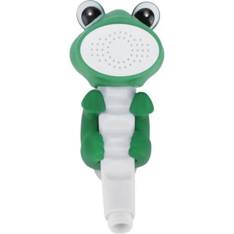Qiilu pommeau de douche à jet pour enfants Pulvérisateur de douche de bébé Grenouille verte Bain de pulvérisation Pomme de (1/4)