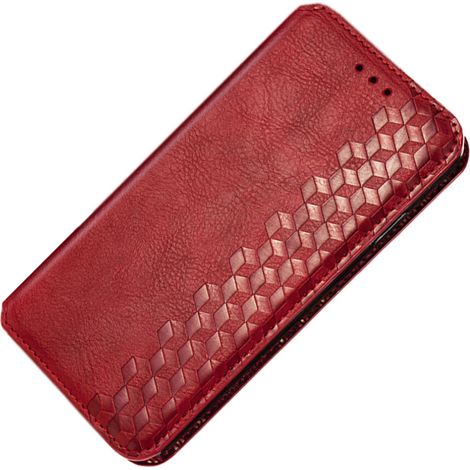 Echtleder-Handyhülle im Brieftaschenstil für iPhone 14 Pro Max, mehrere Tragemöglichkeiten, sicherer Magnetverschluss, stoßfester Schutz und eine Klappabdeckung mit Standfunktion. (1/2)