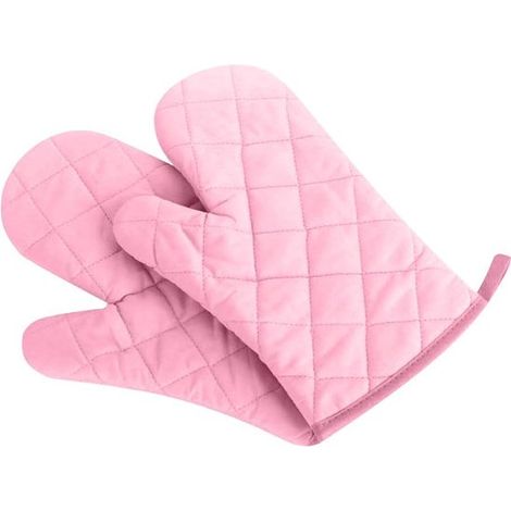 Guanti da forno extra spessi e resistenti al calore (1 paio) - Per forni, friggitrici ad aria e padelle calde - Antiscottatura - Rosa