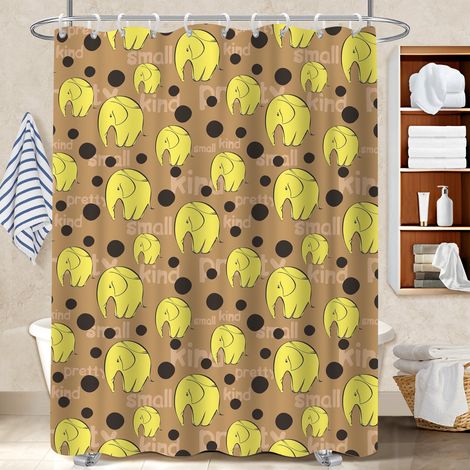 Kit rideau de douche en polyester 180x180 décoratif séparation douche pour protéger le sol des éclaboussures efficacement (1/5)