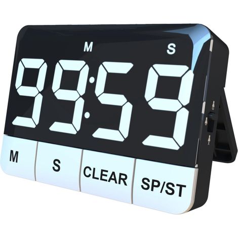 Timer da cucina, timer digitale con conto alla rovescia ad alta voce (120 dB) e display a LED. (1/5)