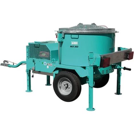 Imer – Malaxeur béton 360 litres – Moteur triphasé 400V – Rendement 200 litres – Dimensions 1700x1200x1250mm – Poids 357kg (1/3)
