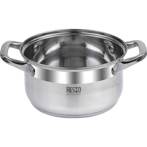 Cazo moderno plateado Resto 2,6 litros acero inoxidable (1/3)
