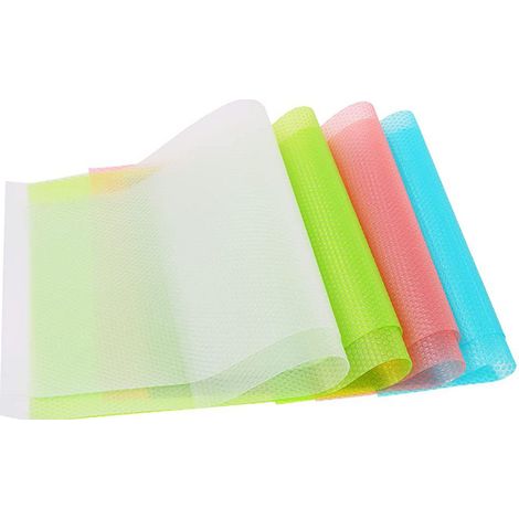Antibacterial, non-slip, moisture and odor-resistant refrigerator mats, washable and cut to size, DIY, 8 pieces