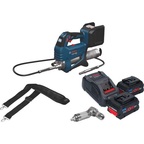 Pompa per grasso a batteria Bosch GFP 18V-10 18 V 10000 psi + 2 batterie ProCORE da 8,0 Ah + caricabatterie (1/5)