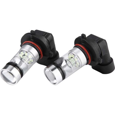 2x Ampoule LED 9006 HB4, 1800 lm, 100 W, 8000 K, bleu glace, pour feux antibrouillard et phares avant (1/5)