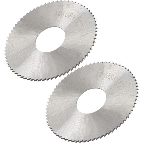 2 Stück Kreissägeblätter aus HSS-Stahl, 40 x 0,8 x 72 Zähne (1/5)