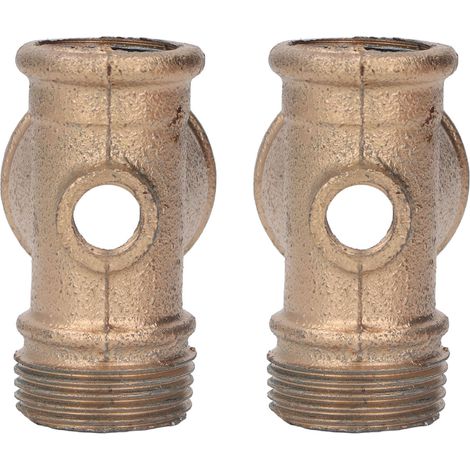 Clapet anti-retour compresseur d'air 2 pièces, fer G1/4, raccord anti-corrosion, séparateur de tuyau, connecteur pour flexible d'eau (1/5)
