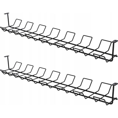 KADAX Kabelkanal waagerecht aus Stahl, 72,5 x 16,5 x 8,7 cm, Kabelabdeckung, schraubbarer Kabelhalte (1/5)