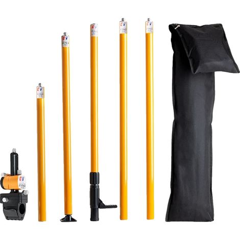 Support de niveau laser, hauteur réglable de 154 à 422 cm, poids 2,5 kg, compatible avec 1/4 et 5/8 pouces, rotation à 360 degrés, réglage fin de 4 à 5 degrés (1/5)