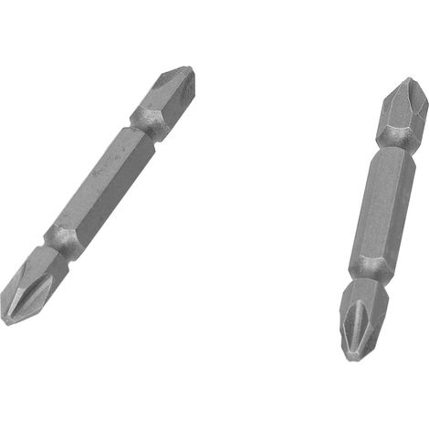 Bits de Tournevis PH2 Magnétiques S2 DoubleTête 65mm pour Tournevis Électriques (10 pièces) (1/5)