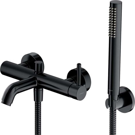 OMNIRES Y - Miscelatore per vasca da bagno, con accessori, nero Y1231BL (1/2)