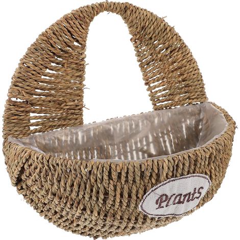 Pflanzen Hängekorb aus Gras Kleiner Wandkorb mit robustem