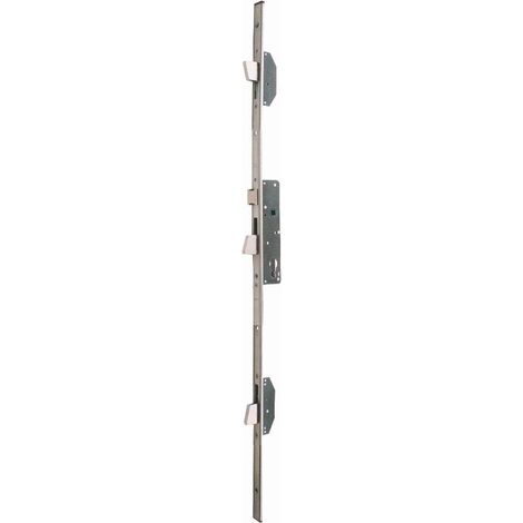 ISEO Electa Serratura da infilare a 3 punti con catenaccio reversibile - Frontale piatto - 1860x24x3 - Perno 35 - 785111352