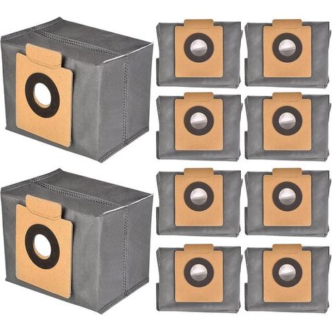 Lot de 10 sacs d'aspirateur – Compatibles avec robots – Sacs de rechange – Ensemble d'accessoires (1/5)