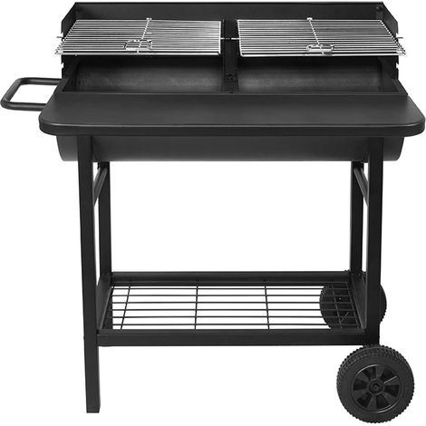 Holzkohlegrill 39,5x35,5 cm mit wagen - Red Deco - ALABAMA (1/5)