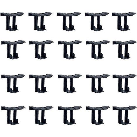 Lot de 20 clips de drainage pour panneaux solaires photovoltaïques, 30 mm, noirs, pour accessoires de montage. (1/4)