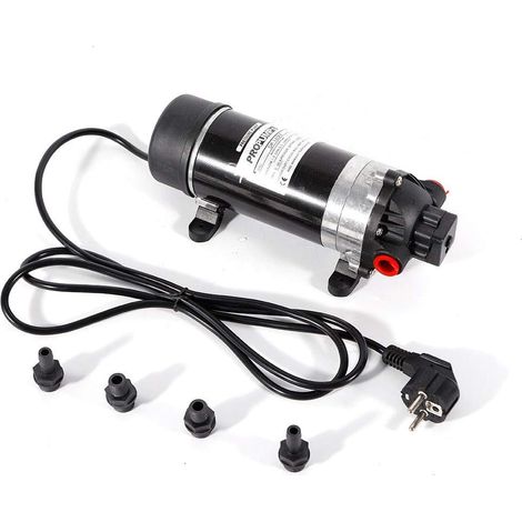 220V 160PSI Pompe à eau à membrane Mini Auto Amorçage Automatique Diaphragm Pump 5.1-5.5L / min 0.55A