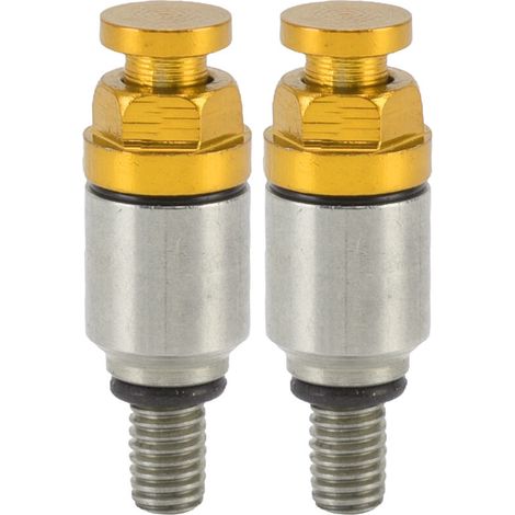 2 pezzi M5x0.8 valvola di sfiato pressione forcella in lega di alluminio di ricambio per CRF150R CR125R CR250R CRF250R giallo-Crezuo-Crezuo