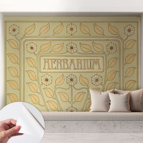 Fotomurale adesivo - Carta da parati adesiva - per la cucina camera da letto per la soggiorno - Ornamento vegetale 208x146 cm (1/5)
