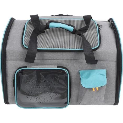 Groofoo – Sac à dos de transport pour chats et chiens – Filet respirant – Grande capacité – Portable et léger – Facile à nettoyer – Deux bretelles (1/3)