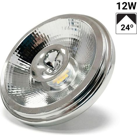 Bombilla LED AR111 Con Driver Externo - 12W - 4000K - Blanco