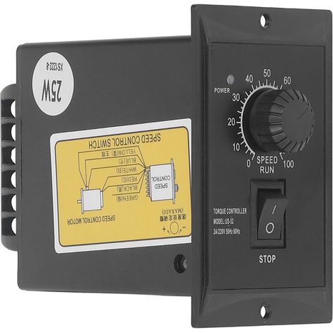 Contrôleur de vitesse moteur 220 V 25 W, régulateur de vitesse réglable pour équipements et machines