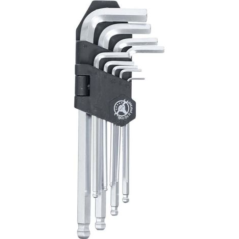 Chiavi a brugola BGS Technic allen key set 9 pezzi angolo 30° (1/3)