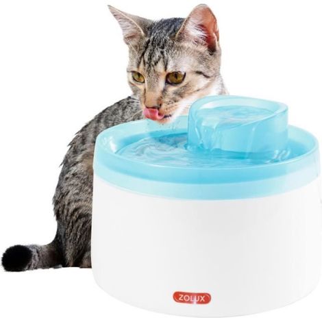Fontaine a eau - Zolux - Pour chats et chiens - Avec cartouche filtrante - 2 litres (1/5)