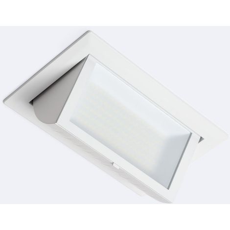 Downlight LED 40W Rettangolare Orientabile Chip OSRAM CCT Selezionabile 120 lm/W LIFUD Foro 210x125 mm Selezionabile (Naturale-Freddo) (1/5)