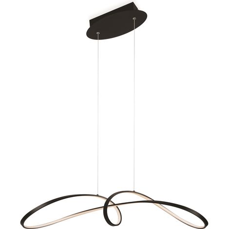 Suspension LED courbe noire Maytoni Curve 42W 4000K (1/5)