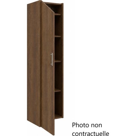 Meuble Colonne de Salle de Bain BURGBAD Sys30 Chêne Décor Rouille H1760xL450mm - HSCN045