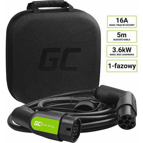 GREEN CELL EV13 CAVO TIPO 2 3.6KW 16A - 5 METRI (1/5)